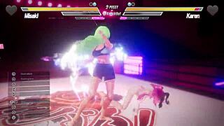 Intense Lesbian Competition In Battle Six.