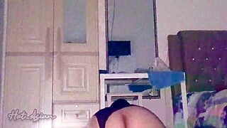 sexy asian girl's wet pussy at midnight