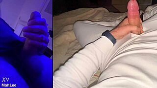 This huge cock gets masturbated in a homemade solo scene!