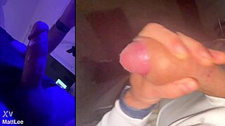 This huge cock gets masturbated in a homemade solo scene!