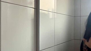 after the beach, interracial sex in the bathroom with blowjob and doggystyle, cumming inside lunna geek