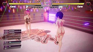 girls battling in wild lesbian sex with anal and squirting