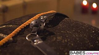 Babes in garage get anal threesome with gaping and facial