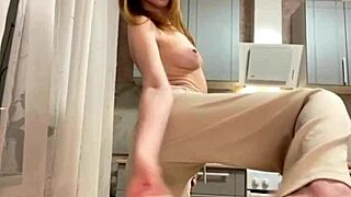 Gorgeous Girlfriend Teases with Cock Sucking and Ass Fisting