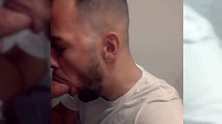 old lady pays for blowjob in locker room