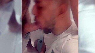 old lady pays for blowjob in locker room