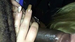 Car Head With A White Girl Sucking Big Black Cock