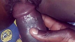 Rubbing Hairy Pussy With Big Black Dick And Fucking That Soft Wet Beaver Hard