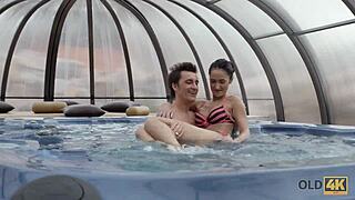 Old4k Handsome Angie Moon Makes Awesome Love To Flawless Young 18+ Model