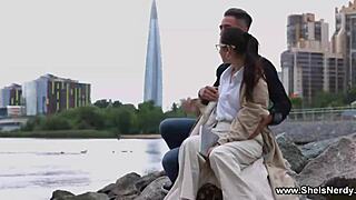 Shy Nerdy Coed Bloom Lambie Gets Rough Blowjob And Doggystyle