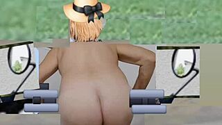 Sexy Transsexual Zea812 Shakes Ass in Homemade Update