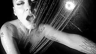 Brunette Babe Jezebelle Gets Steamy in Shower. Masturbating Emotionally.