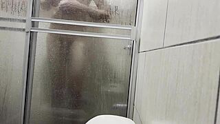 Caught Masturbating With Cousin's Panties In The Bathroom