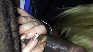 Car Head With A White Girl Sucking Big Black Cock