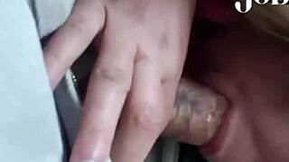 Camden NJ woman deepthroats big cock in car at 6am and swallows.