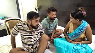 indian friends, seduce that beautiful maid for a hardcore threesome fucking?