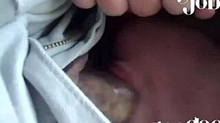 Camden NJ woman deepthroats big cock in car at 6am and swallows.