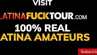 hey, can you believe this tanned colombian college babe got rammed hard doggystyle by hung gym guy like a submissive whore??