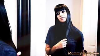 Alluring Bigtits Stepmom Pleasured By Teen In Stockings