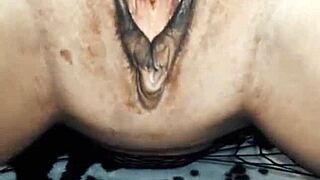 wife cowgirl in erotic mesh bodysuit