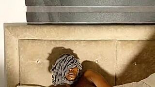 A hotel caretaker feels better with her soft wet self-care