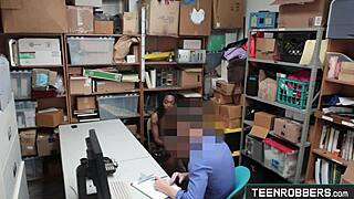 teenrobbers com in secret office guard fucks young 18+ ebony shoplifter - daya knight