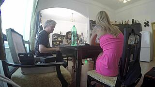 Beautiful Girls' Outfit Try-On Turns Playful in High Heels