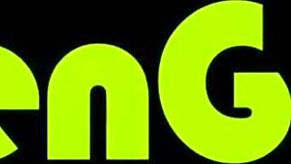 Lucy Tyler sucks cock and balls before getting fucked