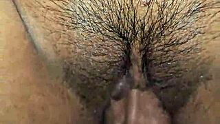 Latina Wife Black Panties Cum Shot