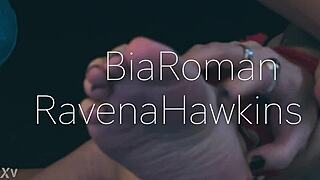 watching her cute feet obsession in domination scene