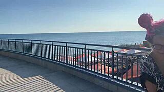 Filming Crazy Vacation Video With Hard Spanking!