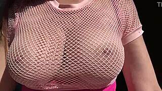 Italian Milf's Big Tits Bounce Outdoors