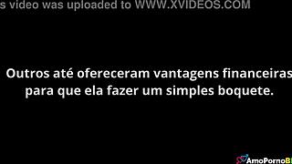 Emotional Blowjob from Young Brunette with Small Tits