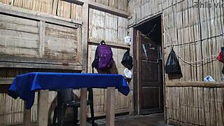 Sensual Latina Diva Models Watery Ass With New African Hairstyle!