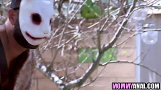 Pagan stepmom, ass fucked by masked stepson?