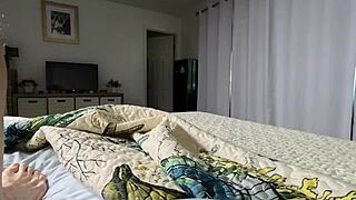 Ali allure shares bed with co-worker, leading to creampie and squirting