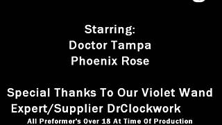 dr tampa tests human guinea pigs with phoenix rose in backstage humiliation