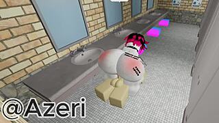 I fuck my friend in a public bathroom