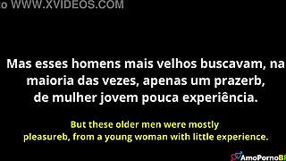 Emotional Blowjob from Young Brunette with Small Tits