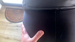 when husband leaves, wife fucks his friend happily