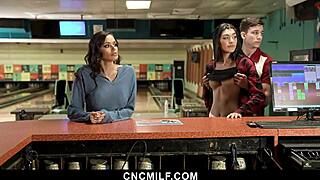 Hot teen and milf share emotional bowling freeuse joys