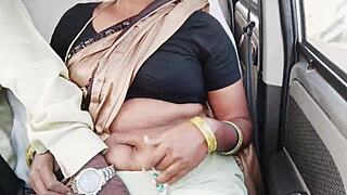 Beautiful saree call girl car sex telugu dirty talks