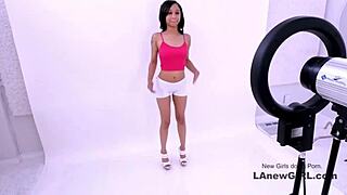 Tiny Brunette Model Fucked Hard in POV Casting Audition