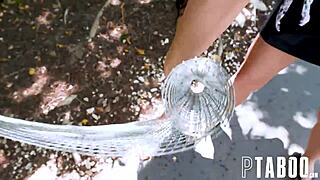 Jennifer White Caged and Teased by Zac Wild's Big Cock