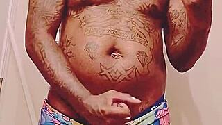 fat cock black dude blows his load before meeting sugar mama