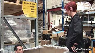 ginger french mature business lady anal fucked at two different places