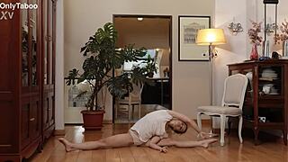 Cute Nicole Murkovski Loves Naked Stretching