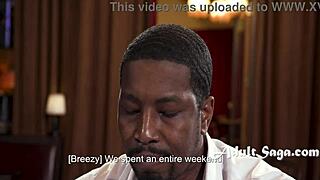 petite dyke rides her bbc boss for his spunk