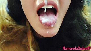 Novinha Mama Sucks, Milks, And Extracts Lots Of Cum From Monster Cock