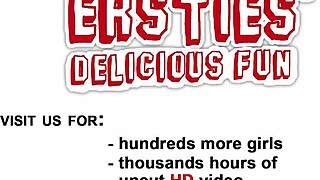 In this wild amateur lesbian threesome from Ersties, three women explore each other's bodies